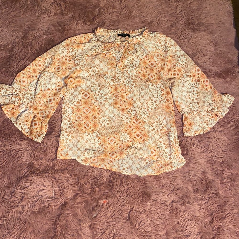 Forever 21 floral Orange blouse